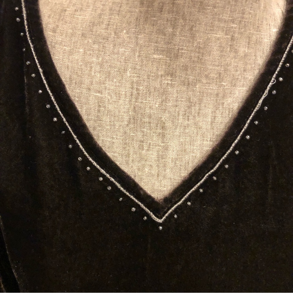 J. Jill Velvet Embroidered Dress - Picture 8 of 8